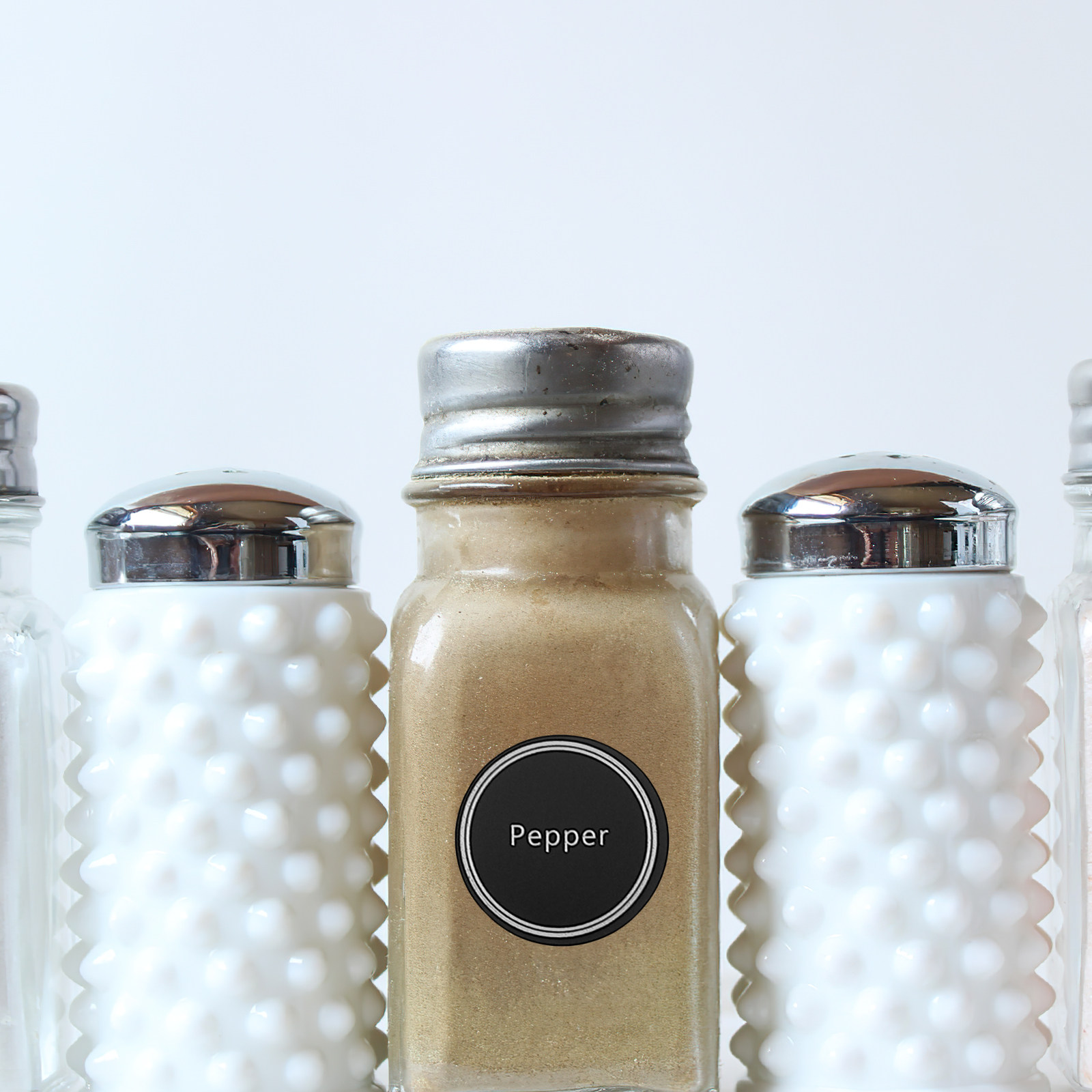 Kitchen.Baking Labels - 13장 세트, 검은색 칠판 스티커, 창의적인