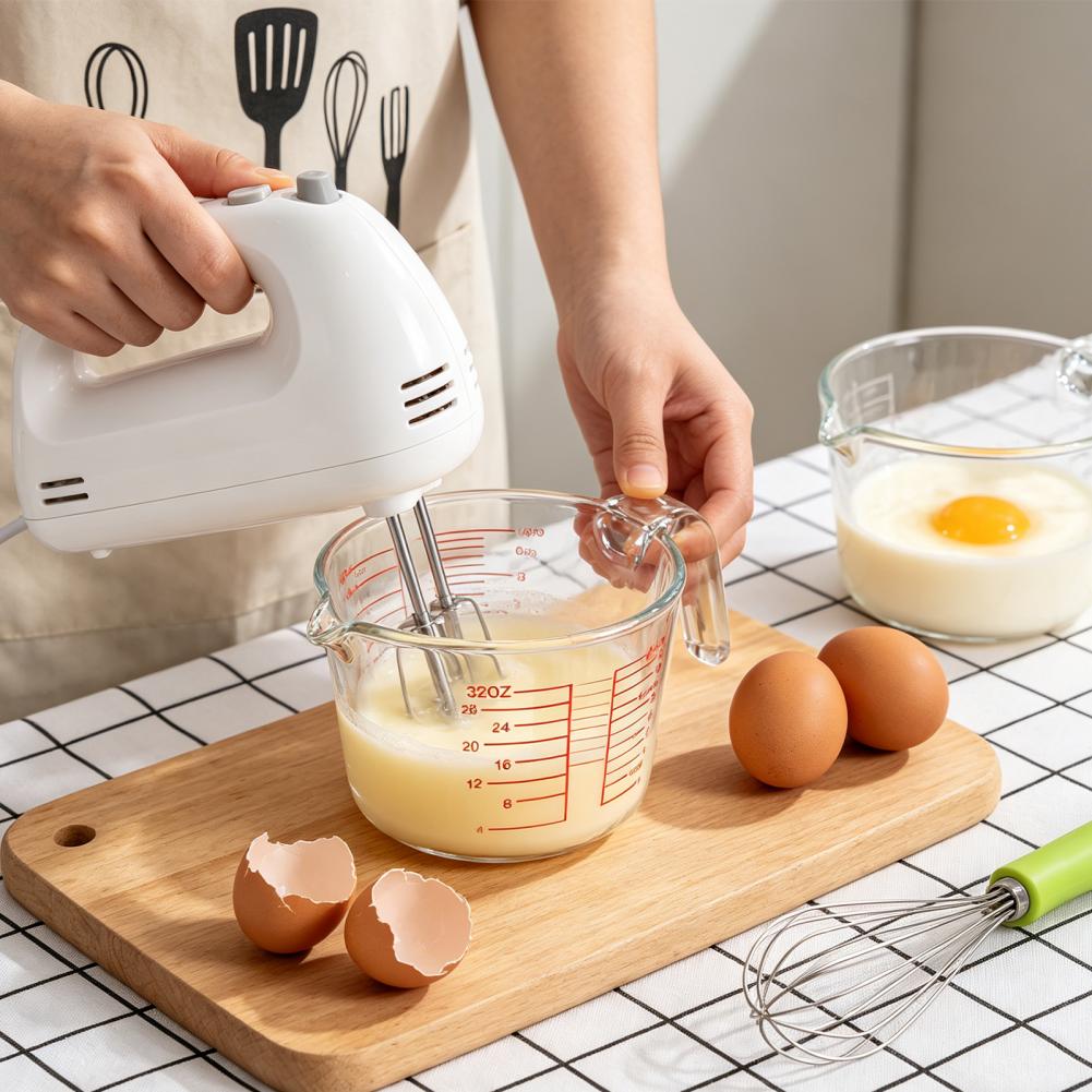 Kitchen Glass Baking Set - 계량컵 세트 3개 두꺼운 유리 계량컵