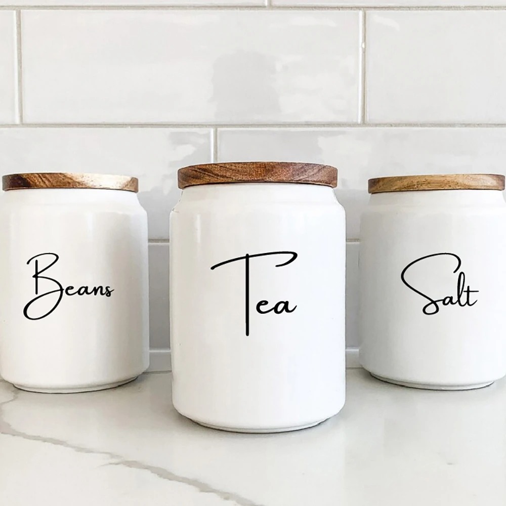 Kitchen.Baking Labels - 주방 정리용 캐니스터 병 라벨 스티커