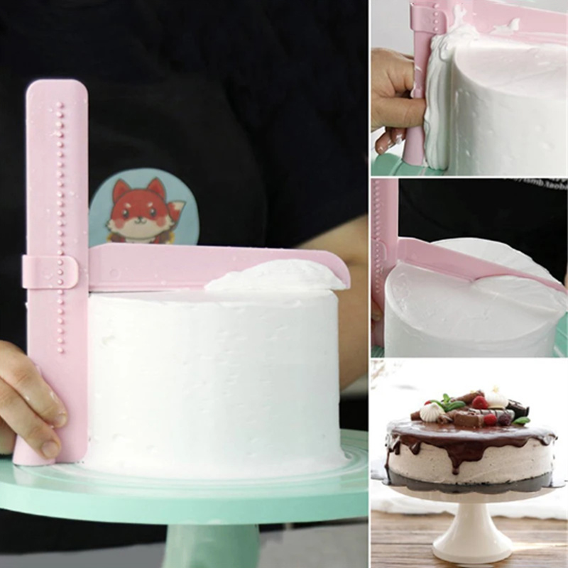 Fondant Smoother Set - DIY 조절 가능한 스크리드 케이크 스크레이퍼