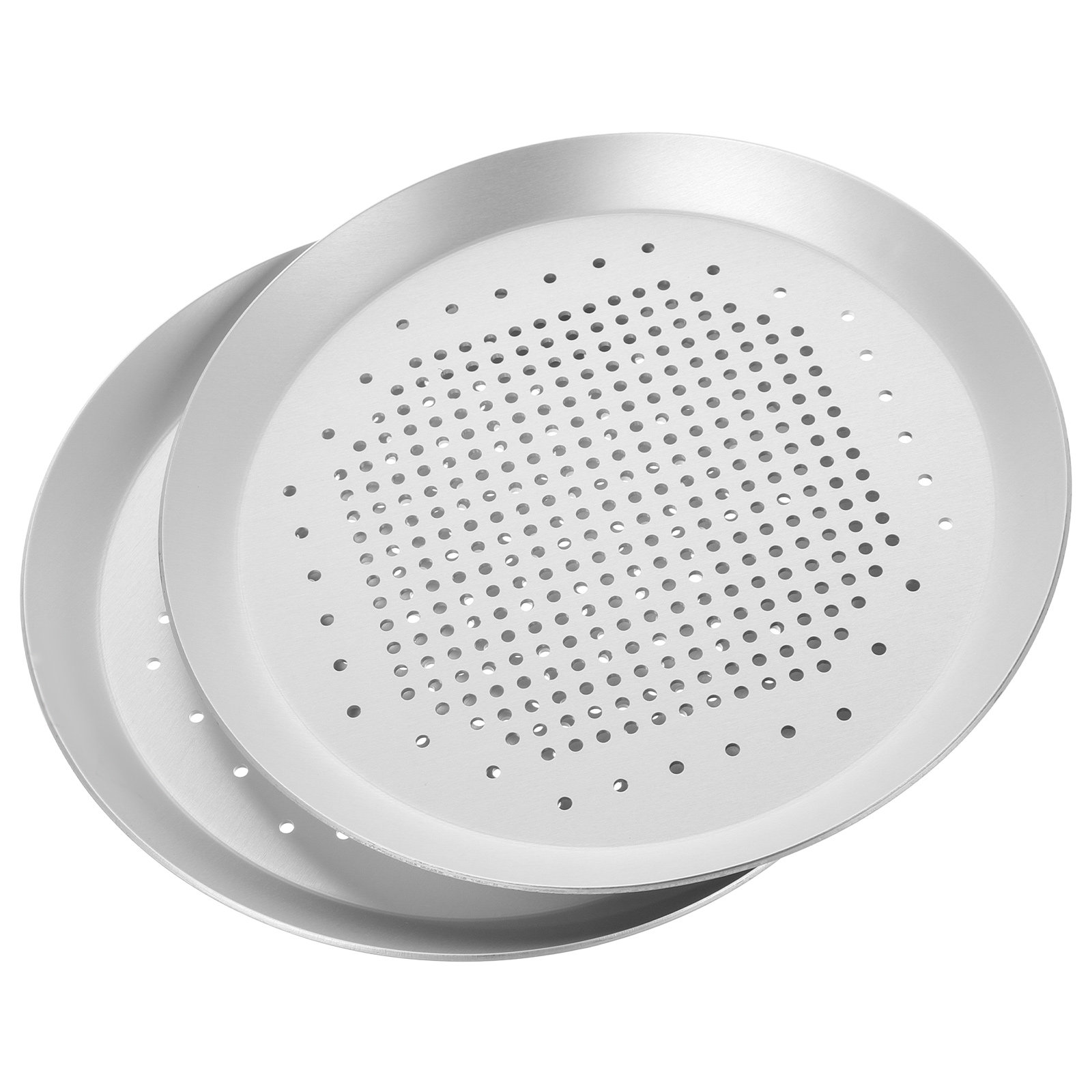 피자 팬 2개 세트, 금속 재질, 구멍이 뚫린 원형 베 - Kitchen Essentials Baking Tray 리뷰 및 가격