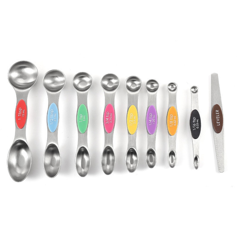 스테인리스 스틸 금속 자석 계량 스푼 세트 티스푼 테이 - Kitchen Glass Baking Set 리뷰 및 가격