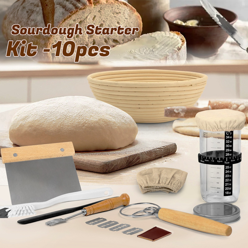 650ml 사우드아웃 스타터 키트 유리병 9인치 라탄  - Kitchen Glass Baking Set 리뷰 및 가격