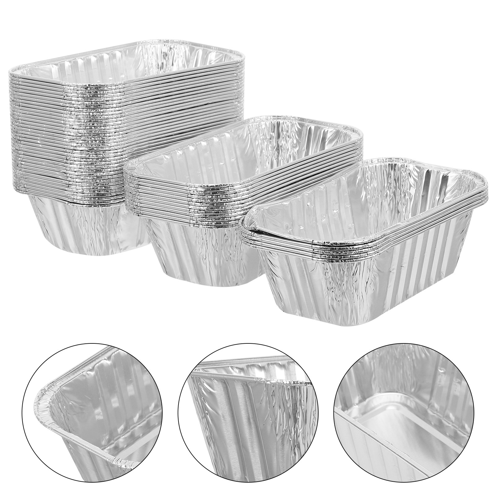 50개입 알루미늄 호일 로프 팬, 케이크, 빵, 샌드위 - Kitchen Essentials Baking Tray 리뷰 및 가격