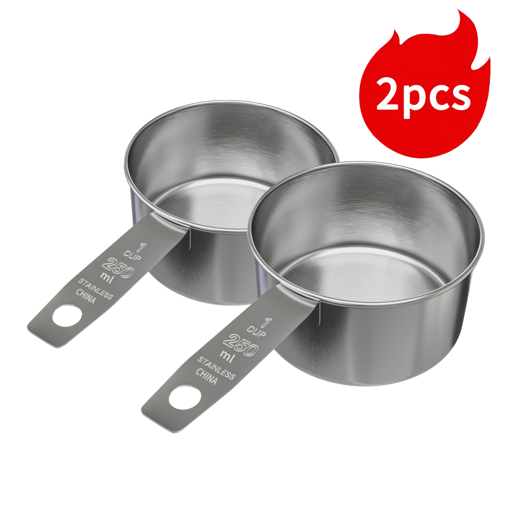 5개/2개 세트, 스테인리스 스틸 계량컵, 액체 및 건 - Baking (Kitchen Ingredient) 리뷰 및 가격