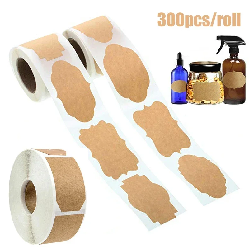 300Pcs 크래프트 스티커 필기 편의 스티커 주방 항 - Kitchen.Baking Labels 리뷰 및 가격