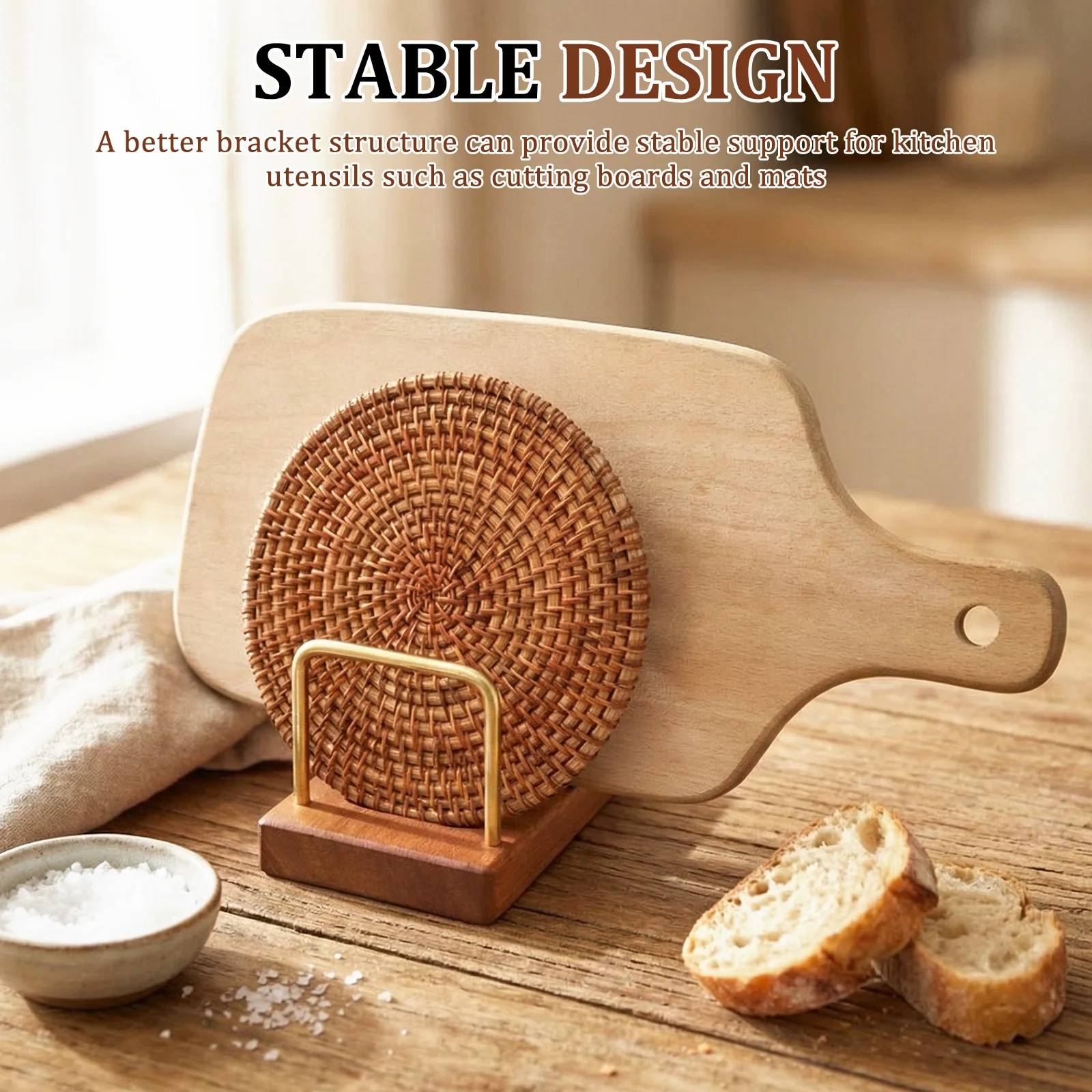 냄비 뚜껑 거치대, 도마 정리대, 나무 받침대, 베이킹 - Kitchen Cabinet Baking Organizer 리뷰 및 가격