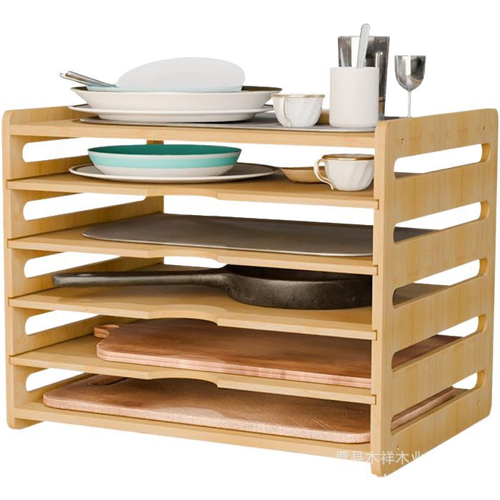 원목 주방 수납장 다층 식기 정리대 트레이 칸막이 베이 - Kitchen Cabinet Baking Organizer 리뷰 및 가격