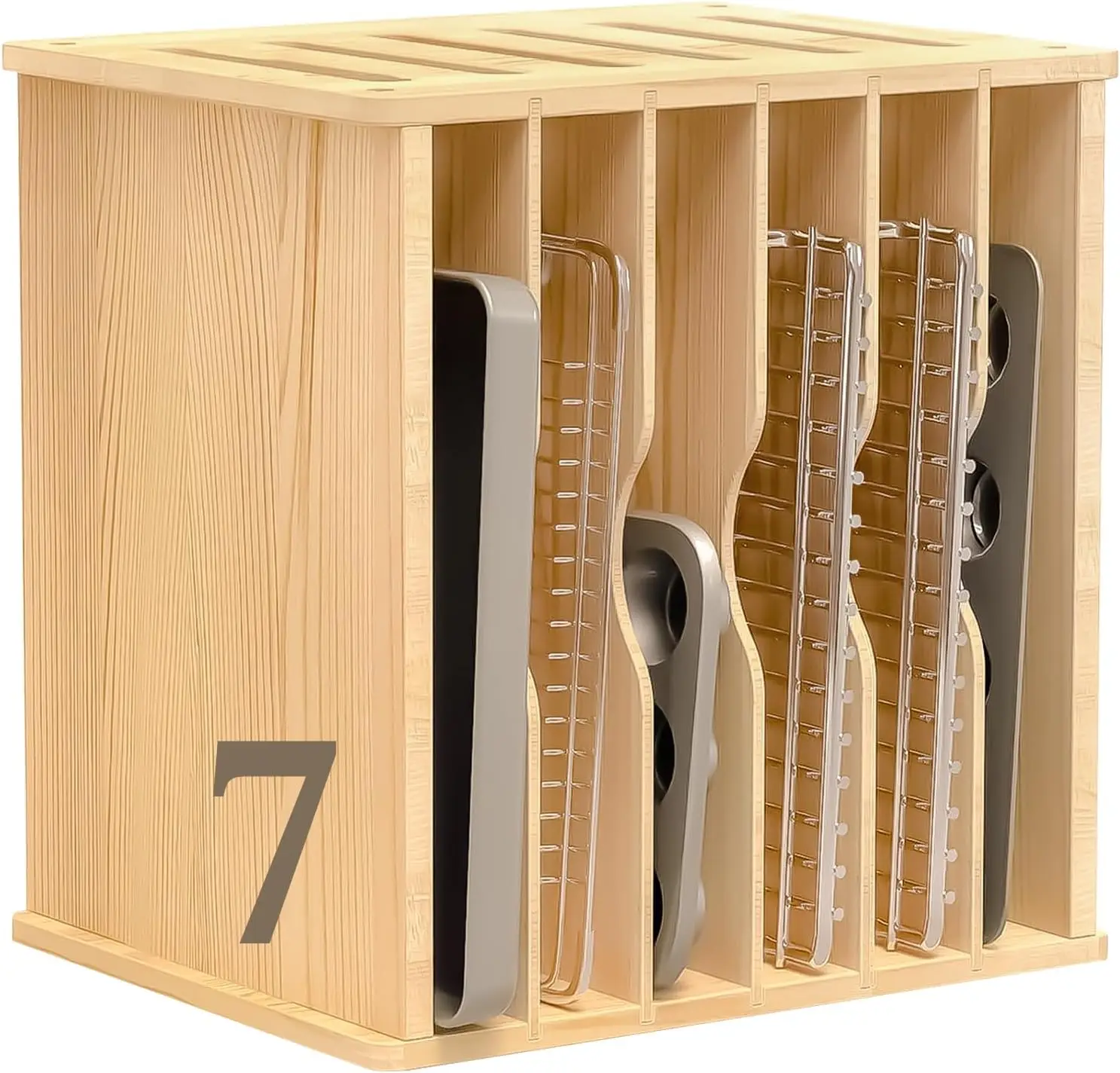 캐비닛용 나무 트레이 디바이더, 쿠키 시트 정리함, 베 - Kitchen Cabinet Baking Organizer 리뷰 및 가격