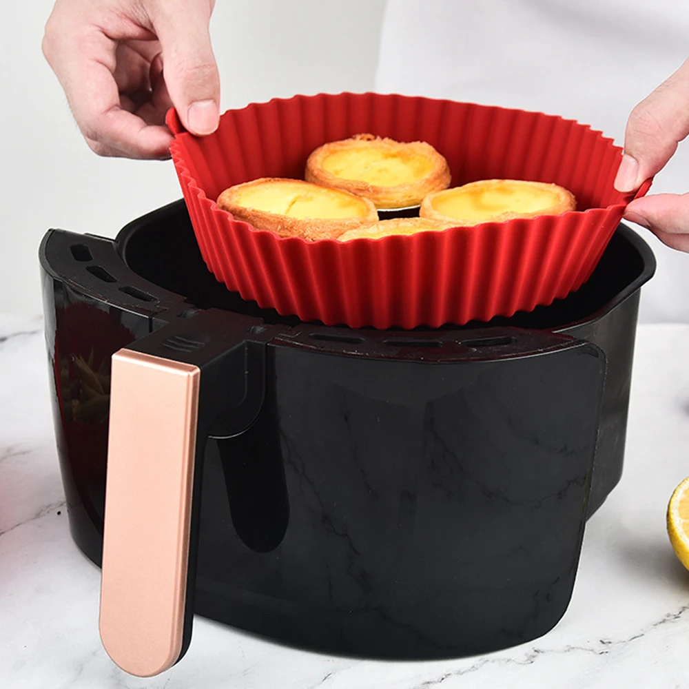 라운드 에어프라이어 실리콘 팟 - 오븐 베이킹 트레이  - Kitchen Essentials Baking Tray 리뷰 및 가격
