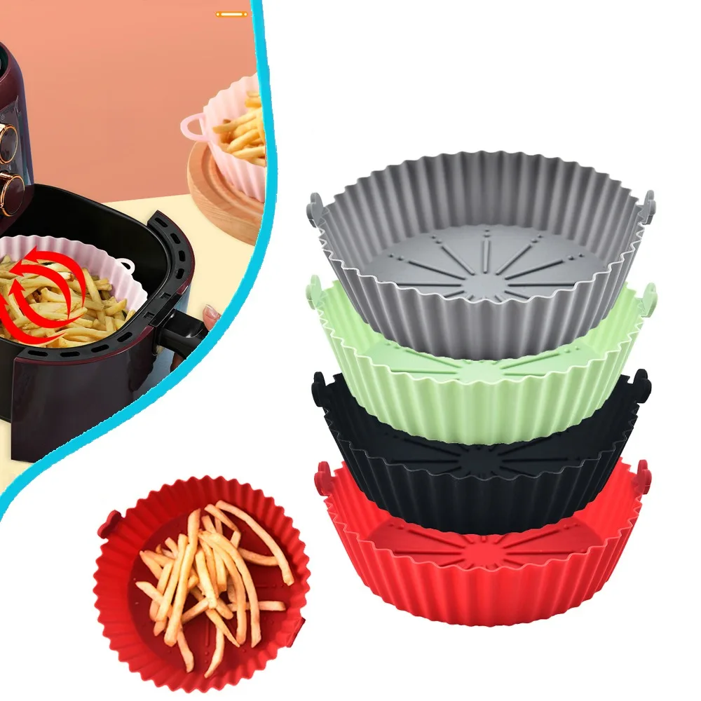 라운드 에어프라이어 실리콘 팟 - 오븐 베이킹 트레이  - Kitchen Essentials Baking Tray 리뷰 및 가격