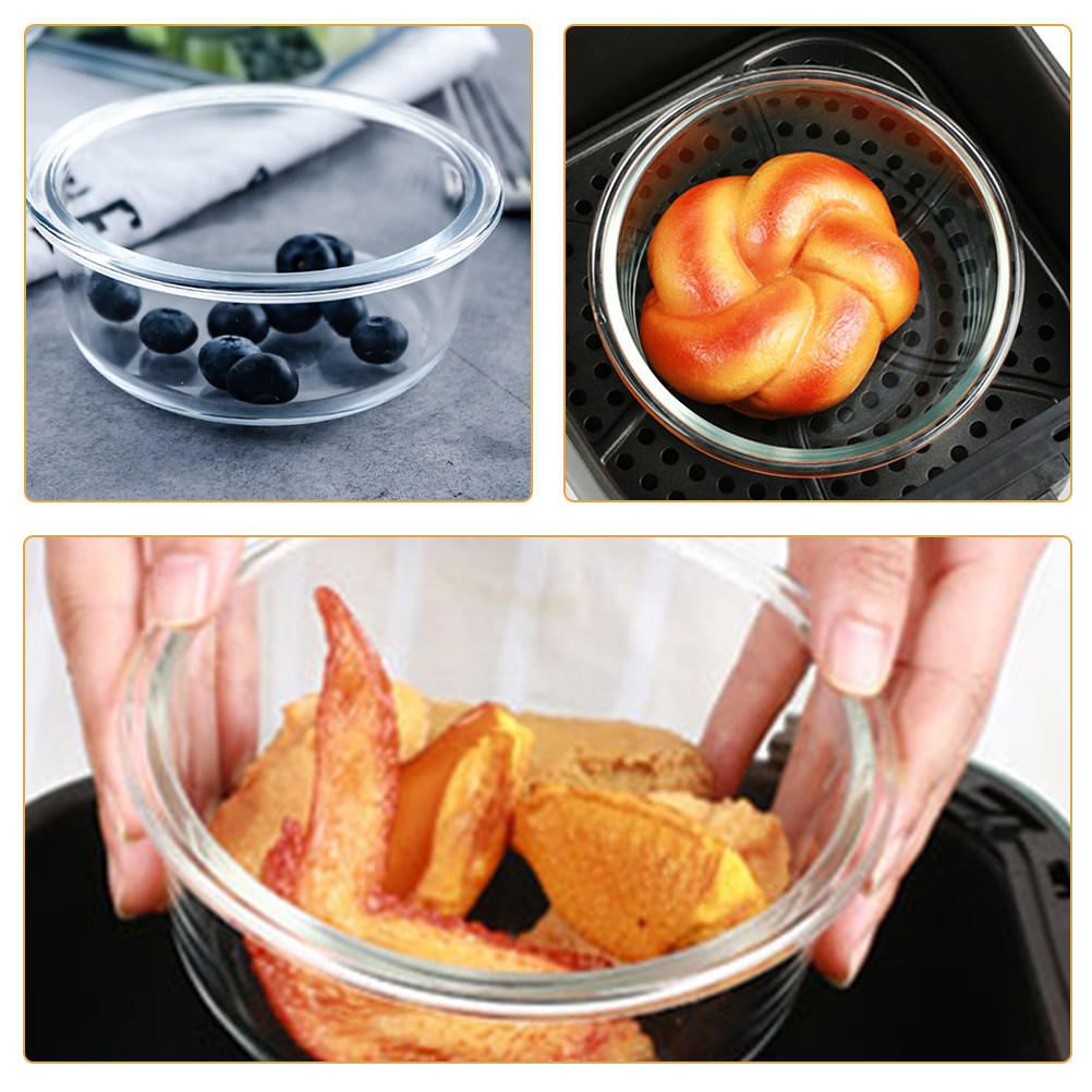 2개 세트의 내열 유리 볼, 주방용 혼합 볼, 음식,  - Kitchen Glass Baking Set 리뷰 및 가격