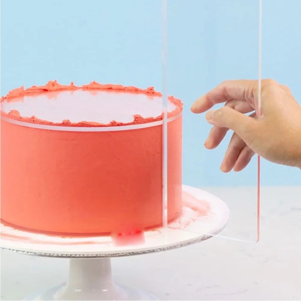 아크릴 케이크 스크레이퍼 빗 투명 케이크 장식 스크레이 - Fondant Smoother Set 리뷰 및 가격